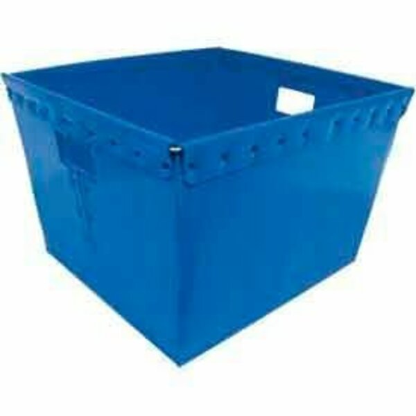 Global Equipment Corrugated Plastic Nestable Tote, 21x19x14, Blue 1601-Blu-144
